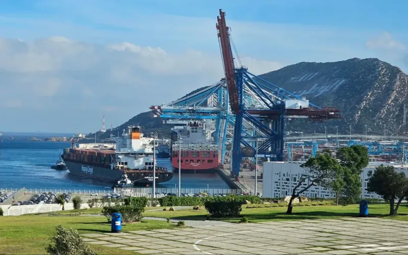 113 ports, including Tangier and Casablanca, to protest arms shipments to Israel