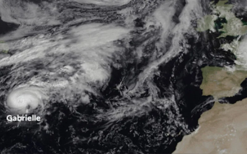 Gabrielle's Fury: Atlantic Hurricane Threatens Azores, Portugal, and Morocco