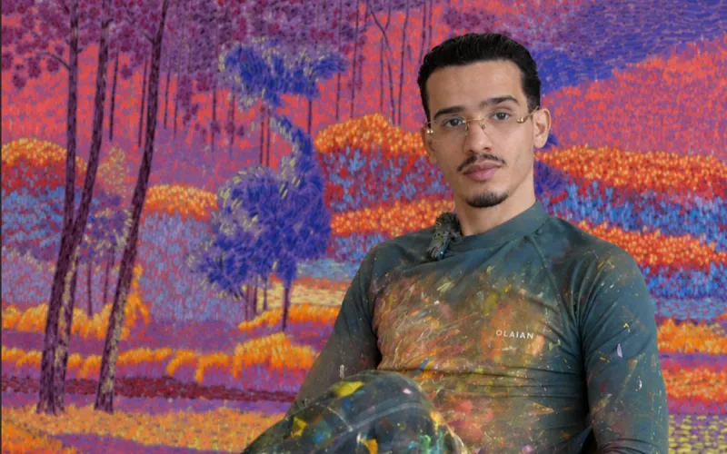 He arrived in France from Oujda at 18, taught himself to paint and now exhibits in Paris