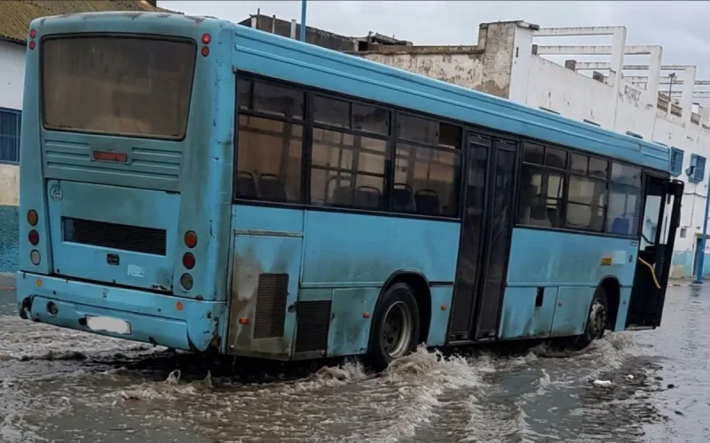 Morocco buses 1980s Larache transport modernization