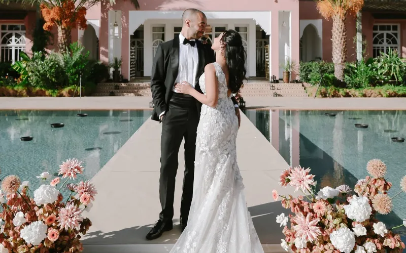 Sammy Mahdi and Nawal Farih got married in Marrakech