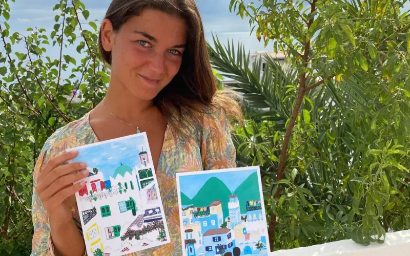 She came to Morocco to open a bakery. Now she makes a living as an artist