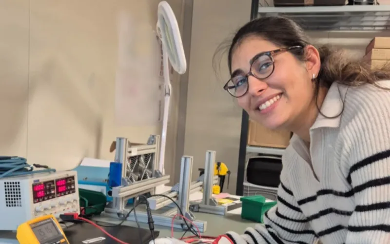 She was a student near El Jadida; today, she is the only electronics engineer at her company in France