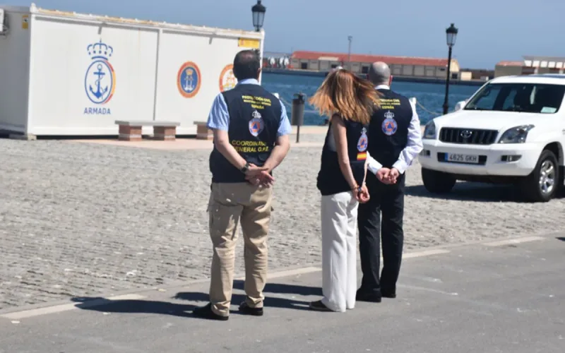 Spanish ports Morocco surveillance MRE security operation