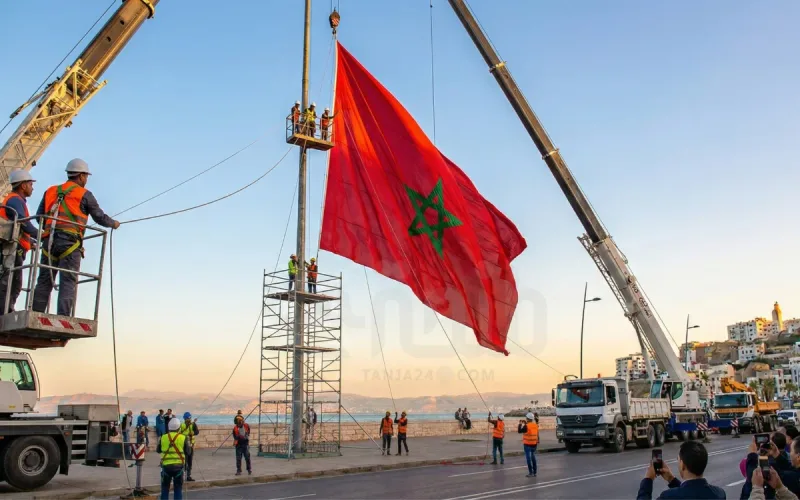 Tangier: A Giant Flag Facing Spain
