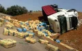 Cannabis Shipment Exposed After Truck Overturns Near Salé, Morocco