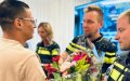 Heartfelt Gratitude: Moroccan Man Honors Rotterdam Police with Blue Heart for Compassionate Support During Family Tragedy