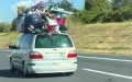 Overloaded Car Sparks Outrage on Italian Highway: Moroccan Driver's Dangerous Journey Goes Viral