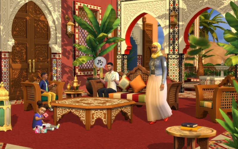 The Sims 4 Unveils 'Dream Riad' Kit, Bringing Moroccan Architecture to Players