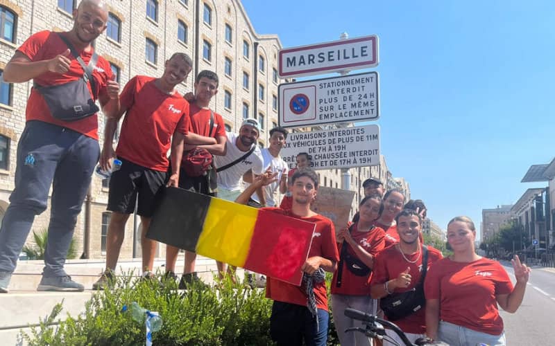 Belgian Youth Cyclists Reach Marseille on Epic Journey to Morocco