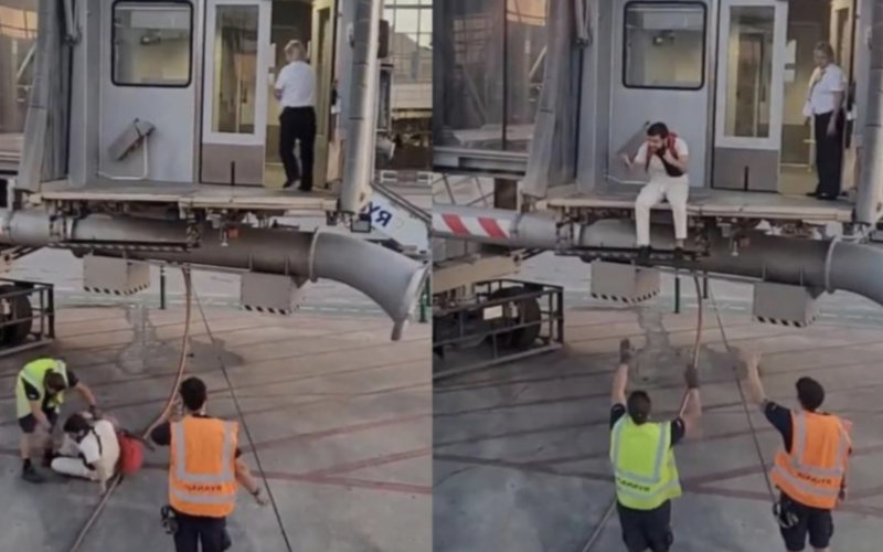 Desperate Passenger Leaps from Jetway at Malaga Airport After Missing Flight to Morocco