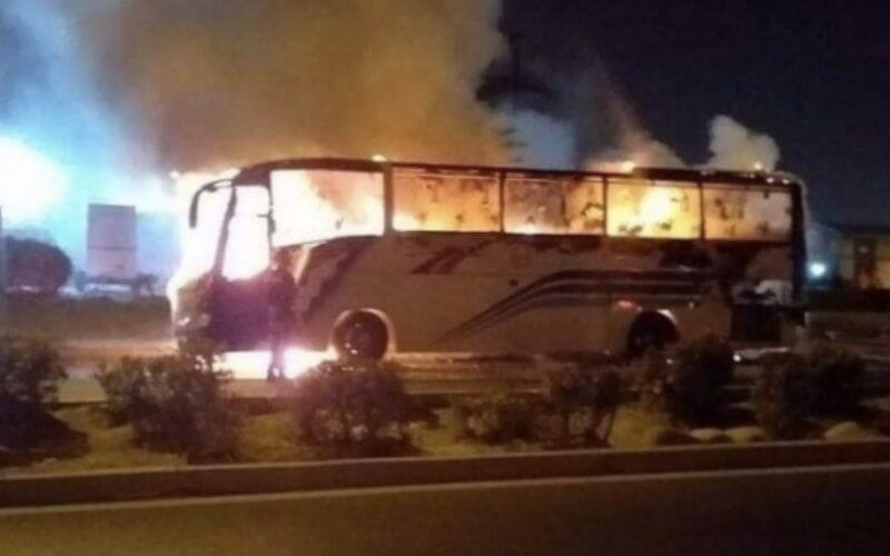 Dozens Escape as Bus Bursts into Flames at Moroccan Rest Stop