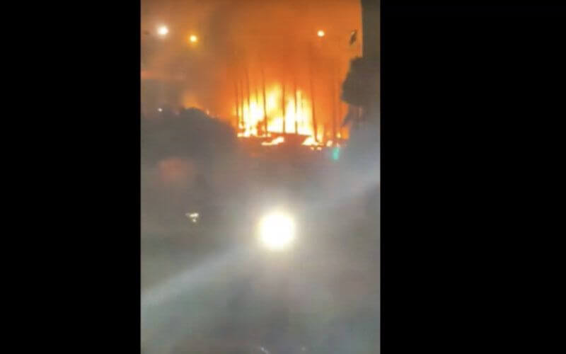 Fire Destroys Migrant Camp Near Casablanca Bus Station, No Injuries Reported