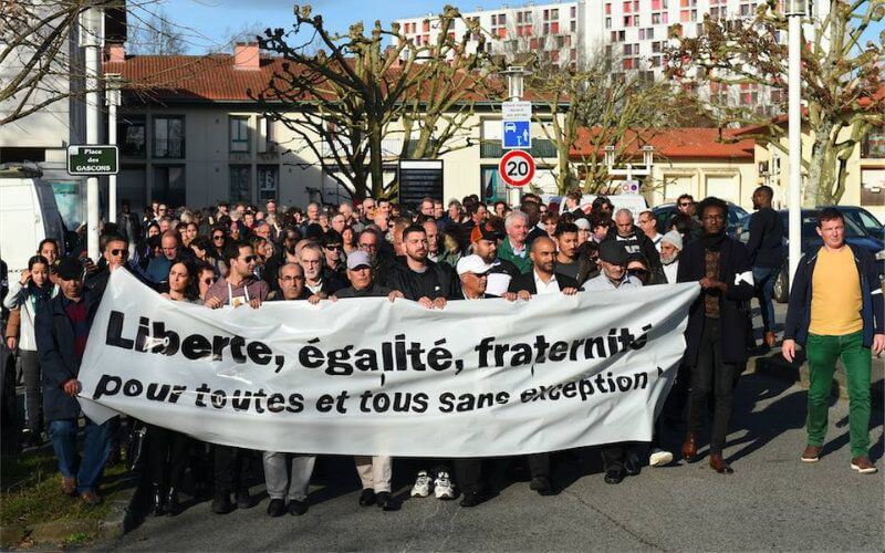 Hundreds March in Bayonne, Demanding Mosque Attack Be Labeled as Terrorism