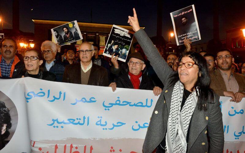 Hundreds Protest in Morocco Demanding Release of Jailed Journalist Omar Radi