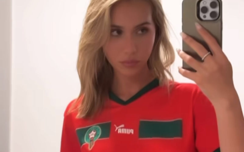 Luz Méndez, Brahim Diaz's girlfriend, charmed by Agadir