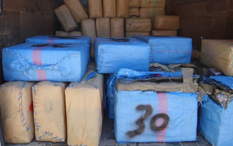 Major Drug Bust in Morocco: 2 Tons of Cannabis Seized, 4 Suspects Arrested