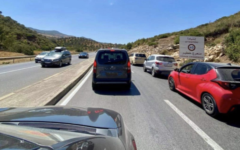 Massive Traffic Jam Snarls Moroccan Coast as Summer Tourists Flood Popular Destinations