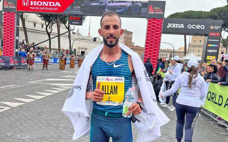 Moroccan Runner Taoufik Allam Triumphs in Rome Marathon, Clocking 2:07:42
