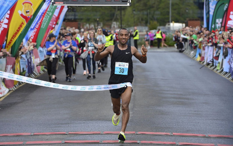 Moroccan Runner Triumphs at Belfast Marathon, Ethiopian Wins Women's Race
