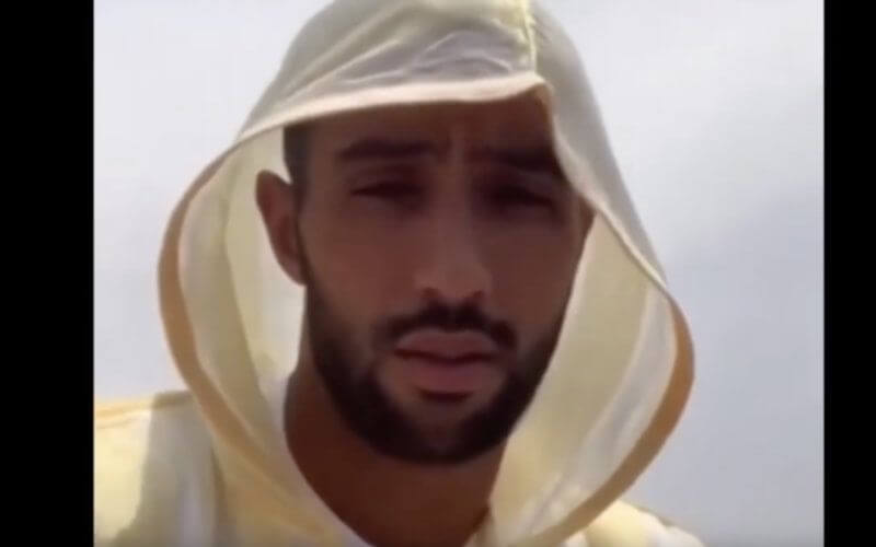Moroccan Soccer Star Benatia Rides Motorcycle to Mosque in Traditional Djellaba