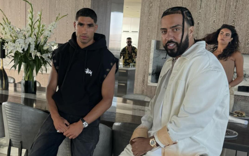 Moroccan Stars French Montana and Achraf Hakimi Reunite in Viral Instagram Post