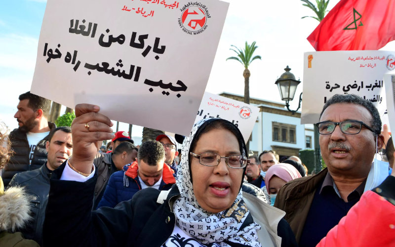 Moroccans Protest Soaring Food Prices in Nationwide Demonstrations