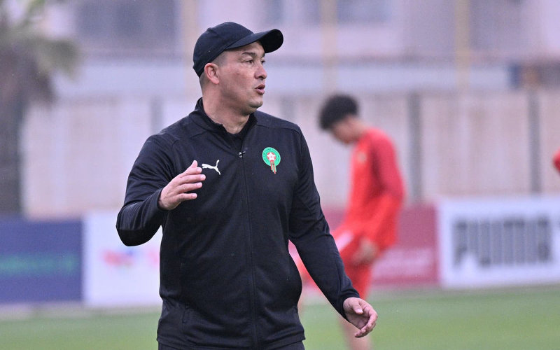 Morocco U17 Coach Sparks Controversy with Gesture During AFCON Quarter-Final Win
