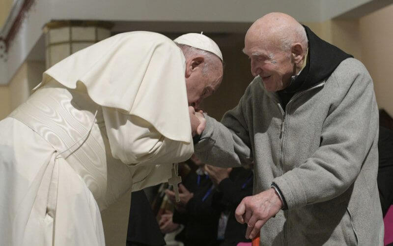 Pope Francis Meets Last Survivor of Tibhirine Massacre During Morocco Visit