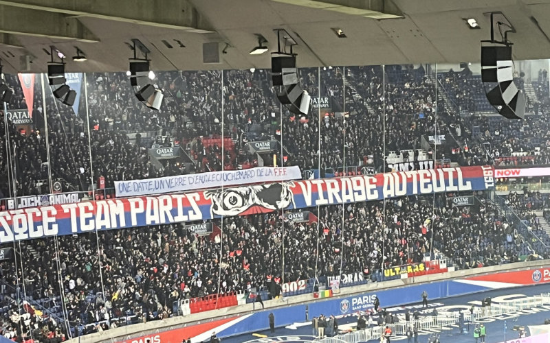 PSG Fans Protest FFF's Ramadan Fasting Ban with Provocative Banner