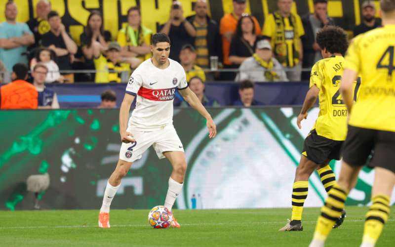 PSG's Hakimi Struggles as Dortmund Takes Champions League Semi-Final Lead