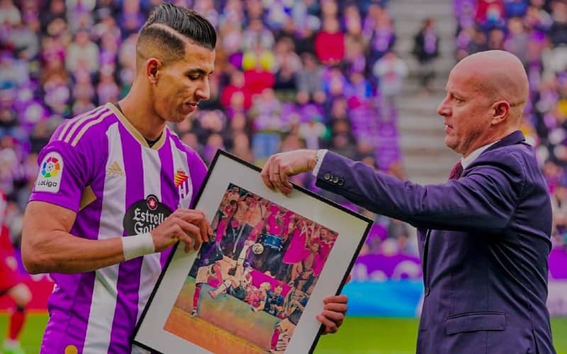 Real Valladolid Honors Moroccan Star Jawad El Yamiq for World Cup Heroics