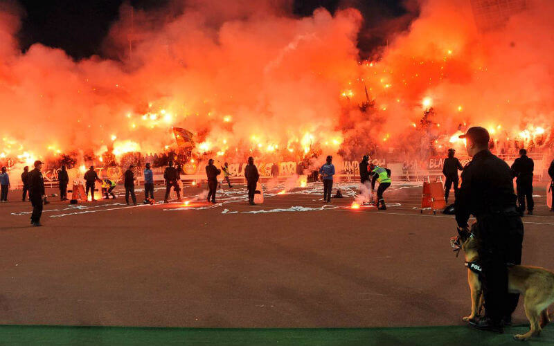 Violent Clashes Erupt After Moroccan Soccer Match, Injuring Dozens