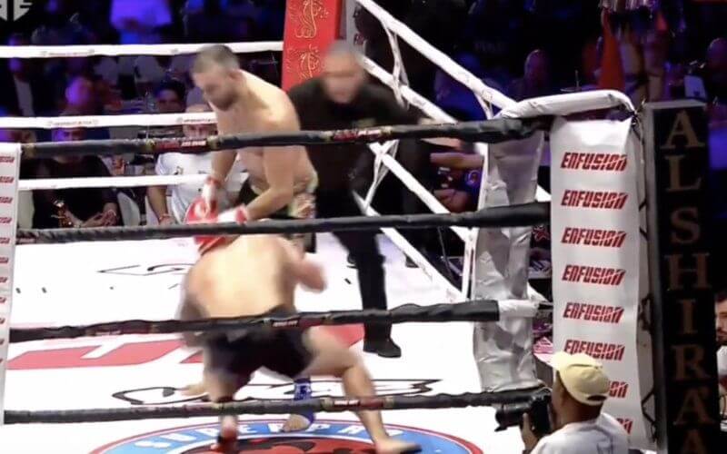 Belgian-Moroccan Kickboxer Nordine Ben Moh Scores 46th Career KO in Abu Dhabi Match
