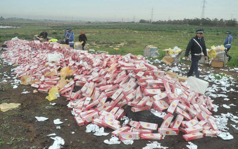 Morocco Destroys 20 Tons of Cannabis, Millions of Cigarettes in Major Drug Bust