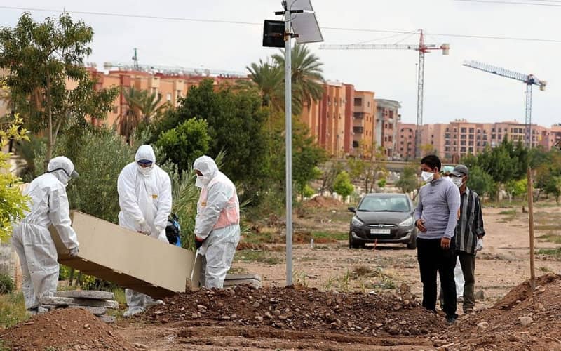 Morocco's COVID-19 Death Toll Rises: Special Teams Handle High-Risk Burials