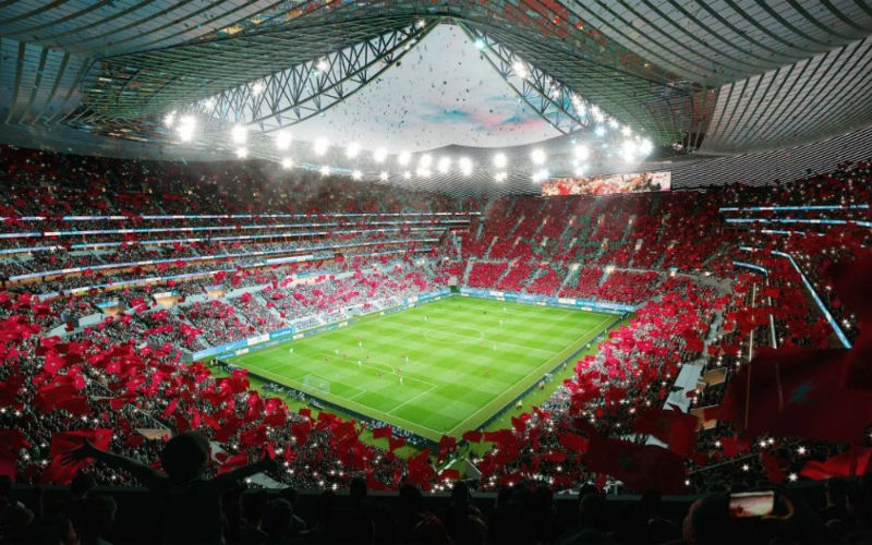 Morocco's Mega-Stadium Challenges Spain for 2030 World Cup Final Hosting Rights