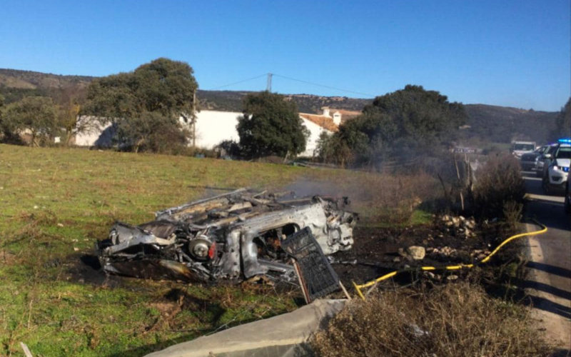 Spanish Doctor Killed, Nurse Rescued in Fiery Car Crash Near Zafarraya