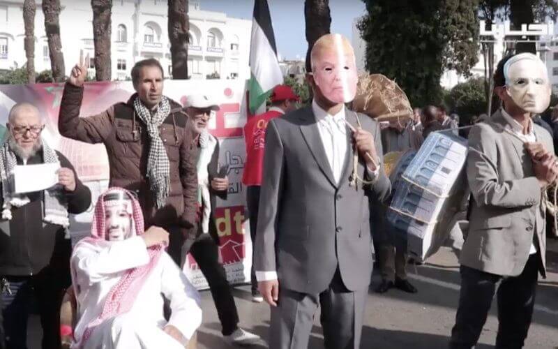 Thousands March in Morocco's Capital to Support Palestinian Cause