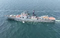 A 7,500-ton Russian destroyer arrives off Morocco