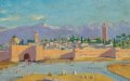 Angelina Jolie Auctions Rare Churchill Wartime Painting of Marrakech Mosque