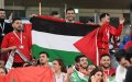 Moroccan Fans Display Palestinian Support During World Cup Match Against Belgium