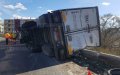Moroccan Truck Overturns Near Lyon, Causing 4-Hour Traffic Disruption on A42