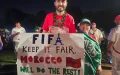 Morocco Fans Boston FIFA Message Quarter-Final France