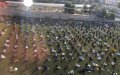 Muslims Gather for Socially Distanced Eid al-Fitr Prayer in French Stadium