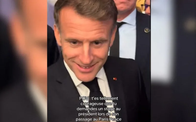 After her internship in Morocco, a student surprises Macron with an unexpected request