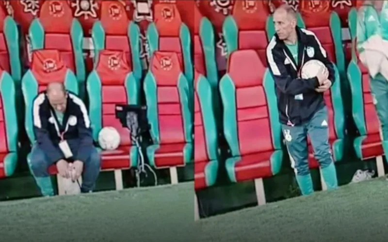 Algeria: a staff member steals... a ball