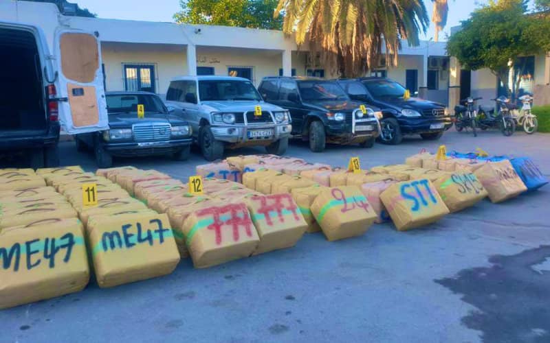 Moroccan Police Bust Major Drug Ring, Seize Nearly 4 Tons of Cannabis and Weapons