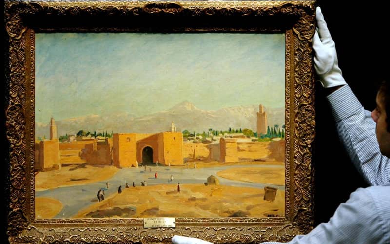 Churchill's Wartime Marrakech Painting, Owned by Jolie, Could Fetch Record $3.5 Million at Auction