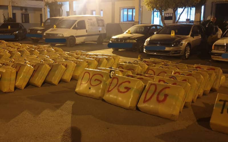 Massive Drug Bust in Morocco: 5 Tons of Cannabis Seized, 5 Arrested in Nador